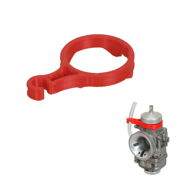 Kraftstoffleitungshalterung für 30 mm-Dell'Orto-Vergaser, rote Farbe